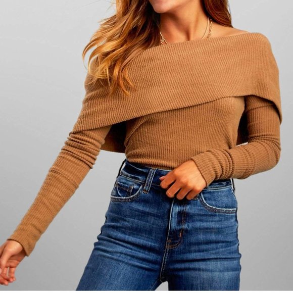 Free People Snow Bunny Ribbed Sweater - Picture 1 of 10